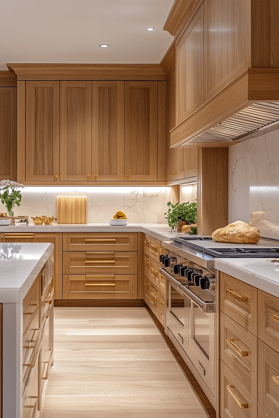 Gold Accent Hickory Style