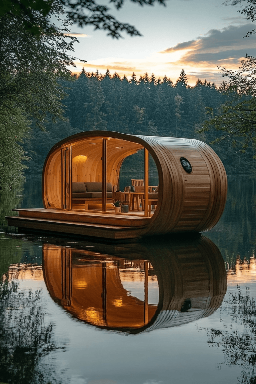 Floating Water Sauna Retreat