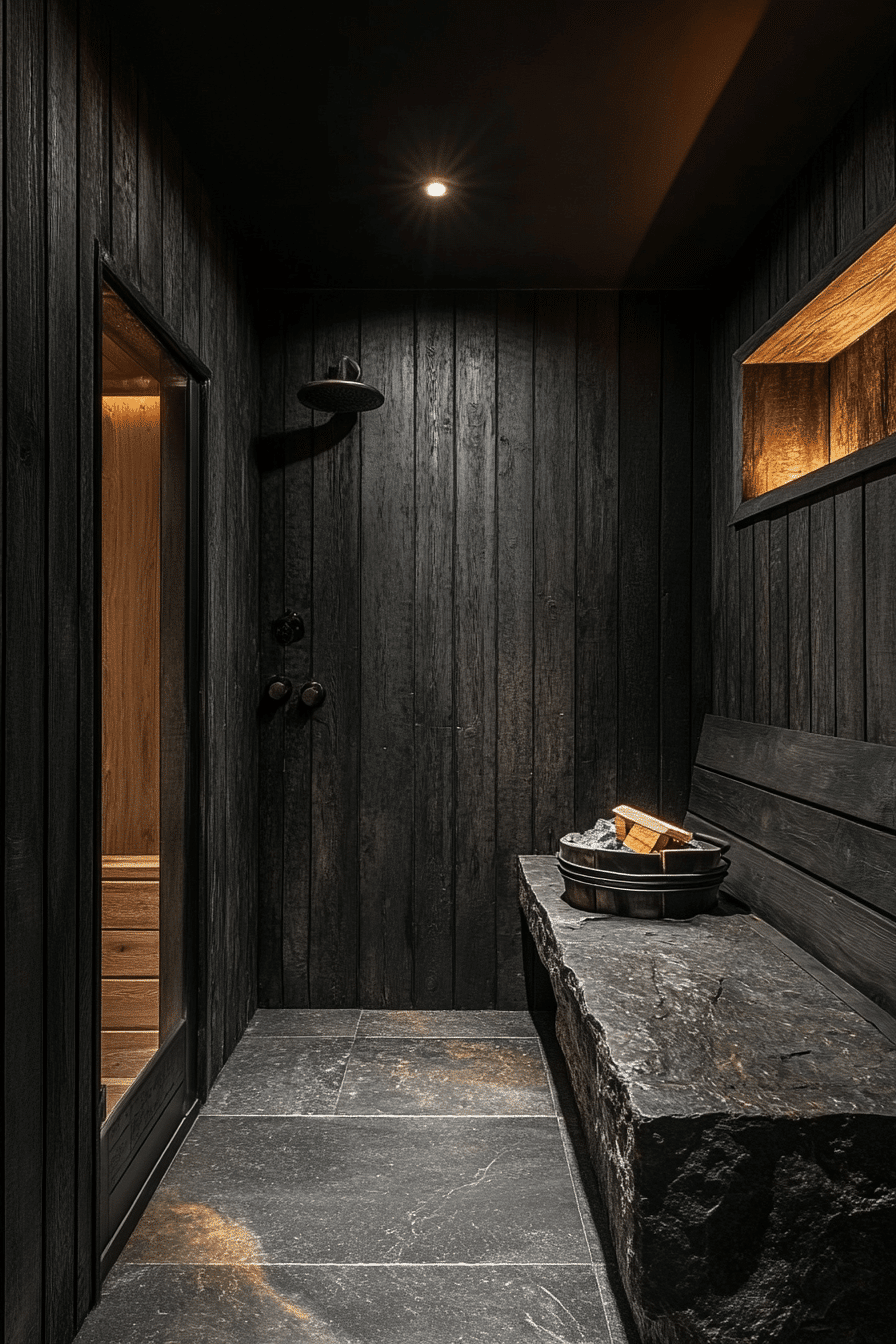 Dark Nordic Sauna Style