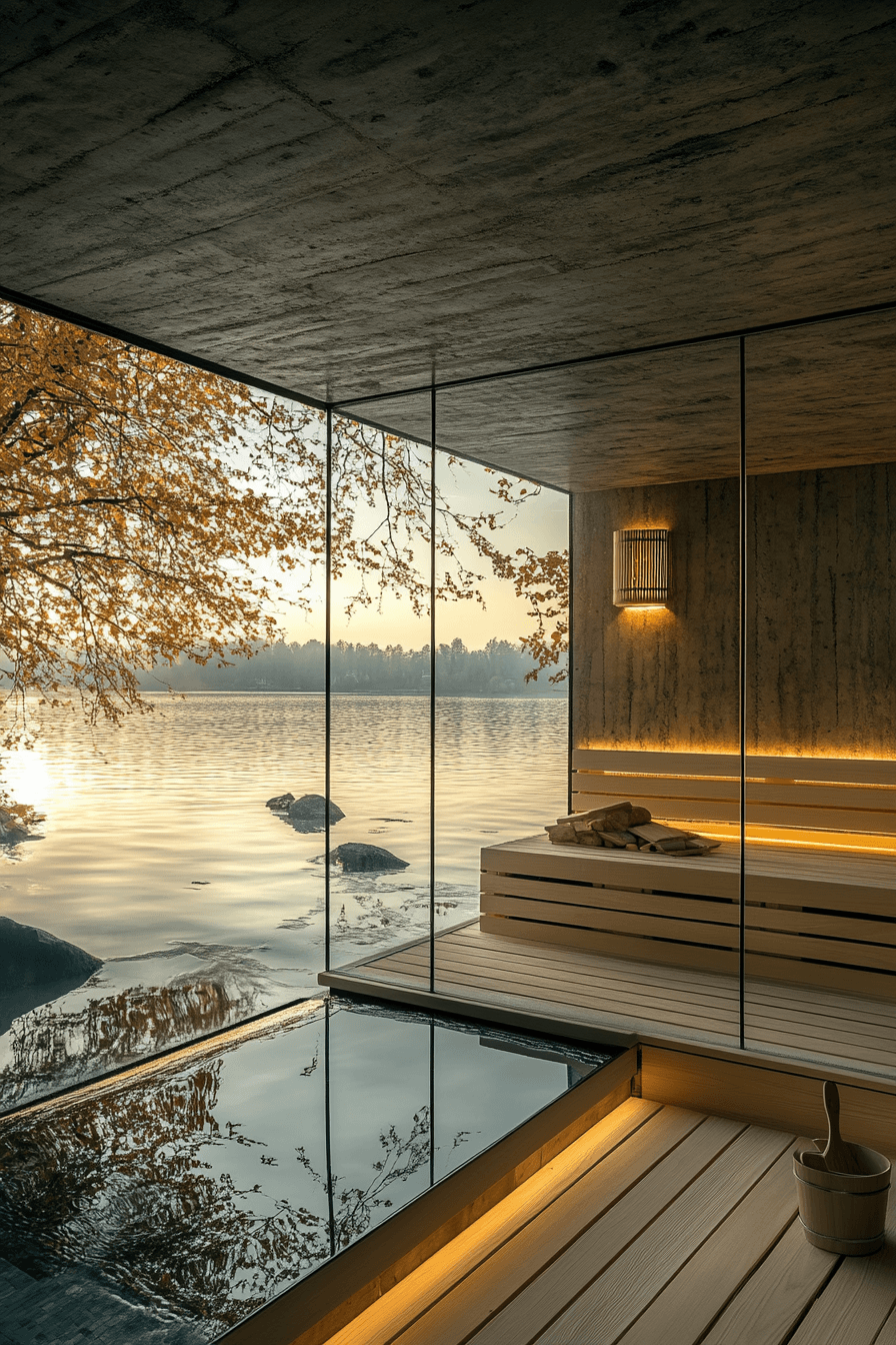Glass View Sauna Design