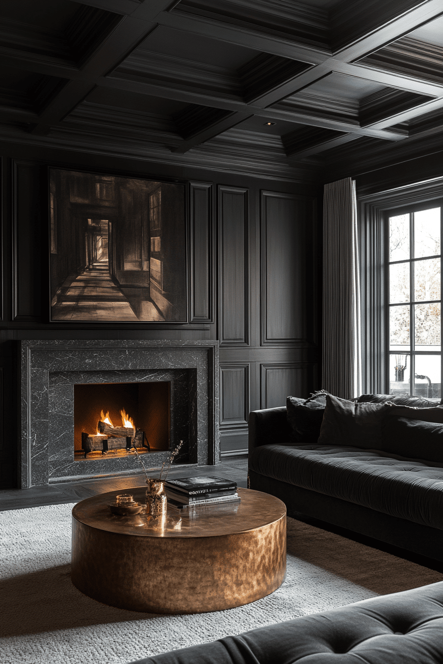 Butterfly In Flower Botanical Moth Dark Floral Art Tapestry Antique ...