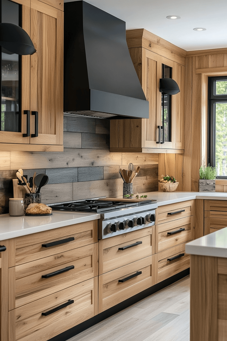 Black Accent Hickory Style