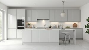 light grey kitchen cabinets