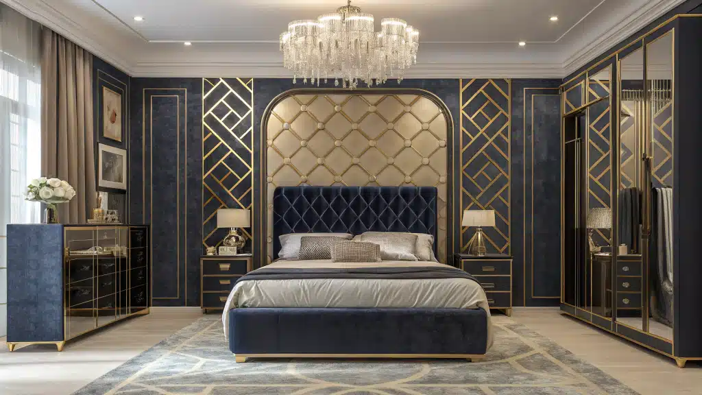 art deco bedroom