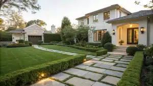 simple landscaping front yard