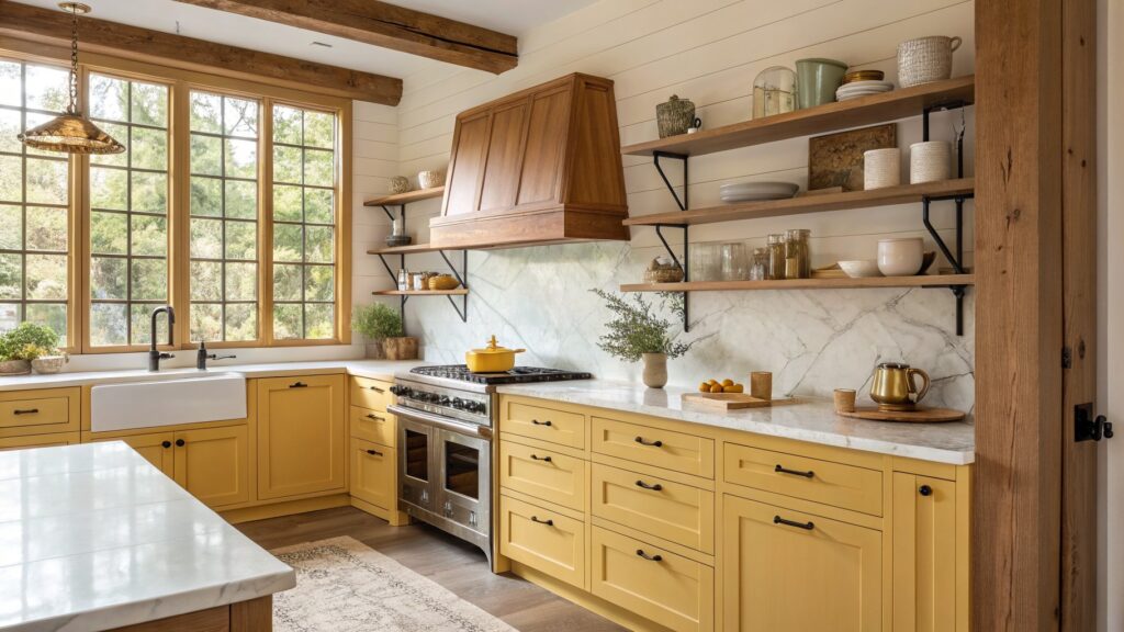 yellow kitchen decor