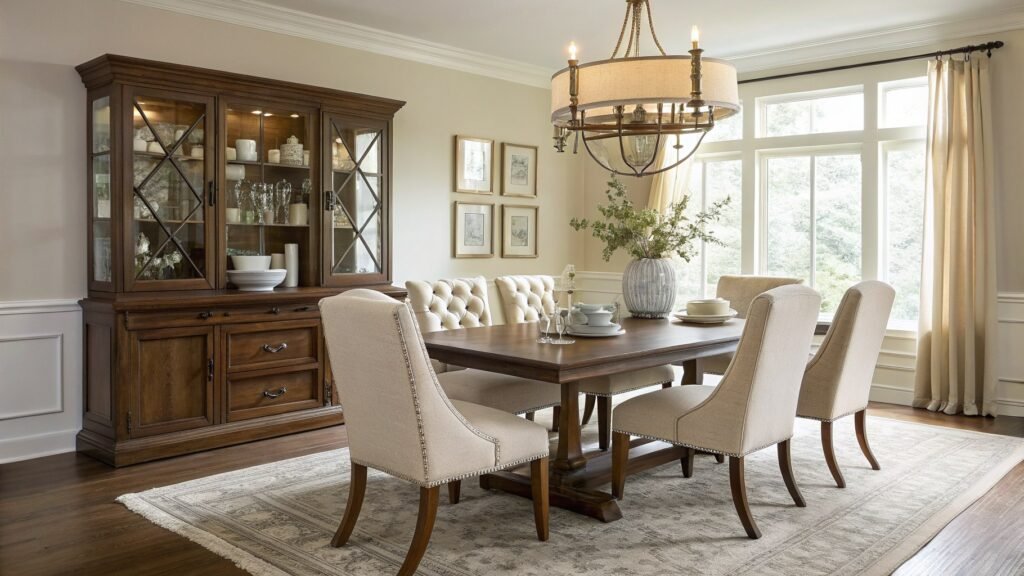 modern classic dining room